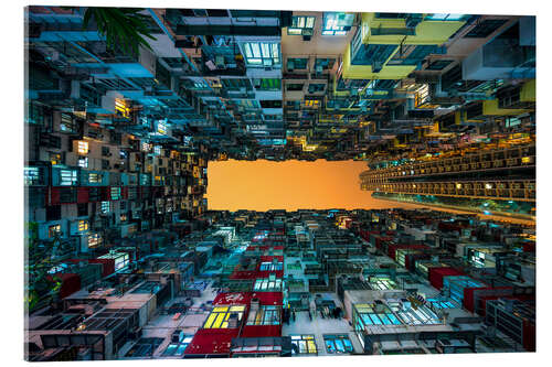 Akrylbilde Skyscrapers in Hong Kong