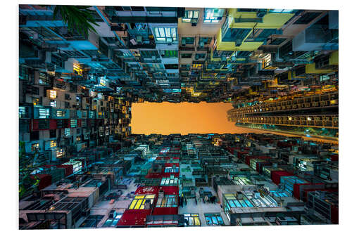 Foam board print Skyscrapers in Hong Kong