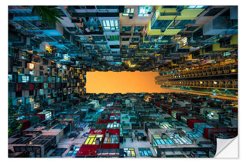 Naklejka na ścianę Skyscrapers in Hong Kong