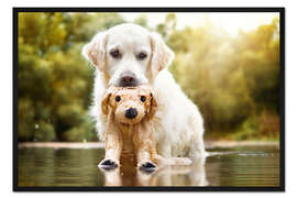 Gerahmter Kunstdruck Schwimmkurs