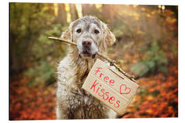 Magnettafel Küss mich