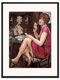 Gerahmter Kunstdruck Königin der Herzen - Gerda Wegener