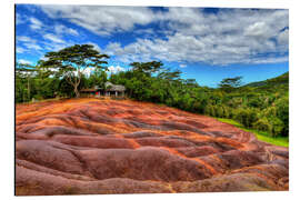 Alumiinitaulu Seven-colored earth in Mauritius