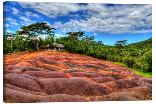 Lærredsbillede Seven-colored earth in Mauritius