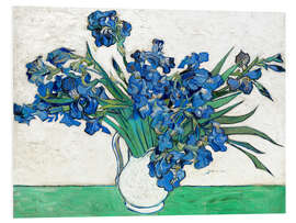 Foam board print  Irises - Vincent van Gogh