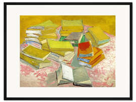 Gerahmter Kunstdruck Französische Romane