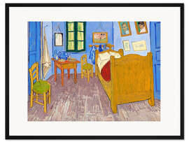 Gerahmter Kunstdruck Vincents Schlafzimmer in Arles - Vincent van Gogh