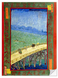 Wall sticker The bridge in the Rrain (after Hiroshige)