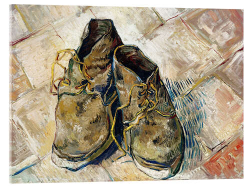 Tableau en verre acrylique Paire de chaussures