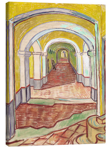 Canvas print Corridor in the asylum