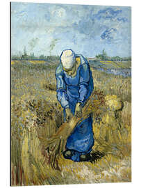 Magnettafel Bäuerin bindet Garben