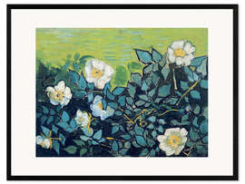 Ingelijste kunstdruk Wild Roses