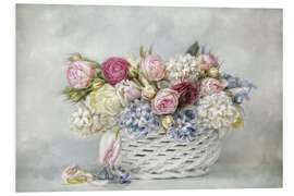 Hartschaumbild ein Korb voll Frühling