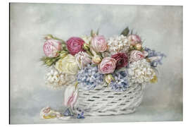 Magnettafel ein Korb voll Frühling