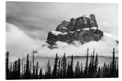 Tableau en verre acrylique Castle Mountain au Canada