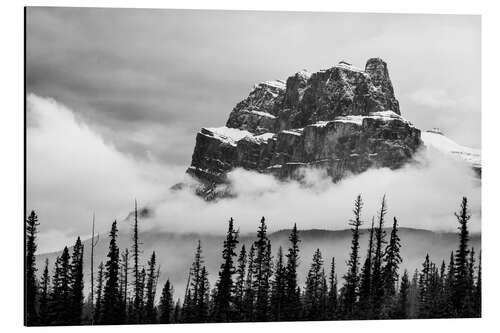 Aluminium print Castle Mountain