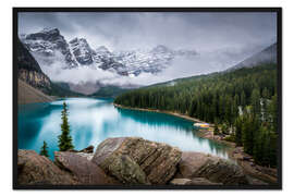 Gerahmter Kunstdruck Moraine Lake