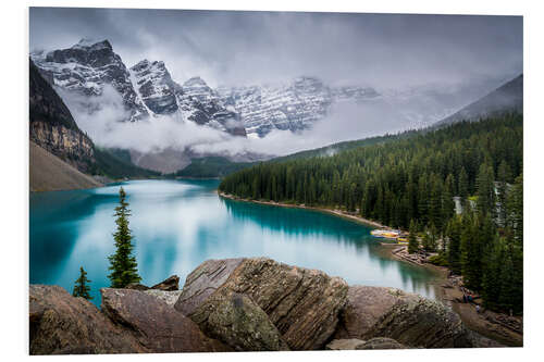 Foam board print Moraine Lake