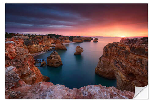 Selvklebende plakat Marinha Sunrise