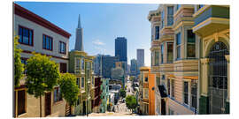 Tableau en plexi-alu Rues de San Francisco