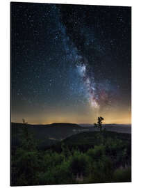 Aluminiumtavla Milky Way over Black Forest