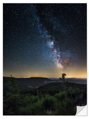 Wall sticker Milky Way over Black Forest