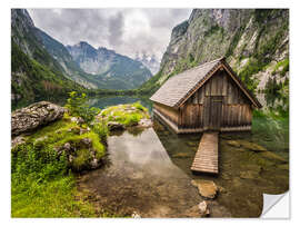 Wall sticker Lonely Hut at Obersee / Königssee