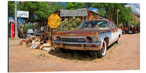 Stampa su alluminio Route66- Old Chevrolet Impala