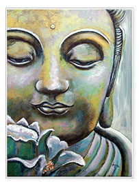 Wandbild  Buddha - Annett Tropschug