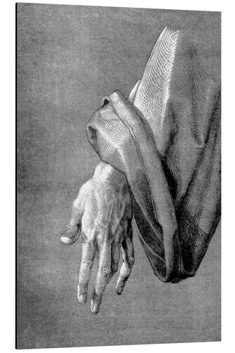 Alubild Linke Hand eines Apostels