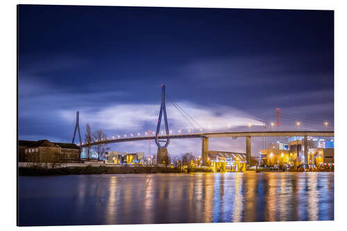 Aluminium print Köhlbrandbrücke II