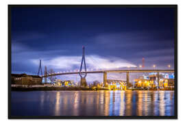 Gerahmter Kunstdruck Köhlbrandbrücke II