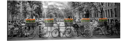 Aluminium print AMSTERDAM Gentlemens Canal Panoramic