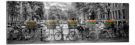 Quadro em plexi-alumínio AMSTERDAM Gentlemens Canal Panoramic