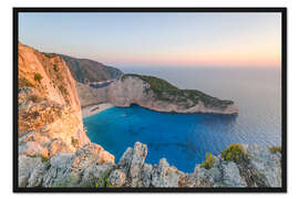 Gerahmter Kunstdruck Navagio Shipwreck Beach, Zakynthos