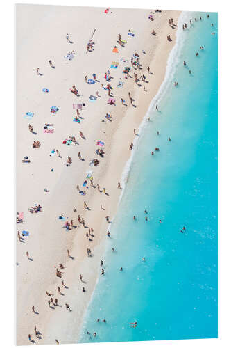 Tableau en PVC Plage grecque en été 