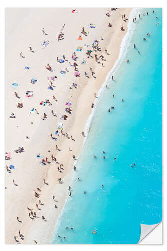 Sisustustarra Greek beach in summer