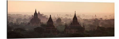 Aluminium print Bagan panorama, Myanmar