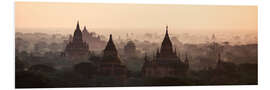 Foam board print Bagan panorama, Myanmar