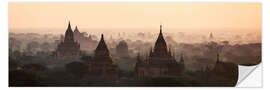 Naklejka na ścianę Bagan panorama, Myanmar