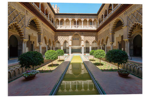 Tableau en PVC Alcazar de Séville, cour des Demoiselles