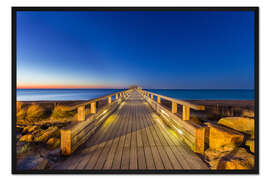 Gerahmter Kunstdruck Kellenhusen Seebrücke im Morgengrauen Ostsee