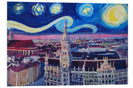 Foam board print Starry Night in Munich