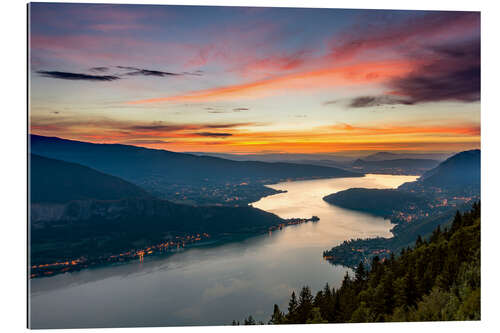 Gallery print Colorful Sunset Annecy