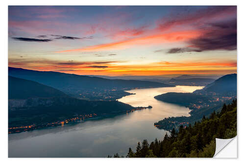 Wall sticker Colorful Sunset Annecy