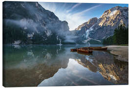 Canvas print Landscape Idyll Lago di Braies