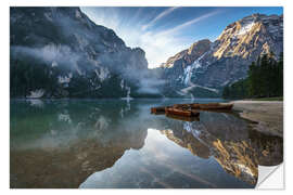 Naklejka na ścianę Landscape Idyll Lago di Braies