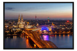 Gerahmter Kunstdruck Köln Cityview