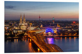 Foam board print Cityscape Cologne Germany