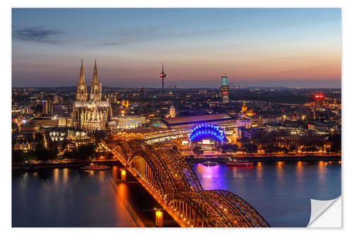 Naklejka na ścianę Cityscape Cologne Germany